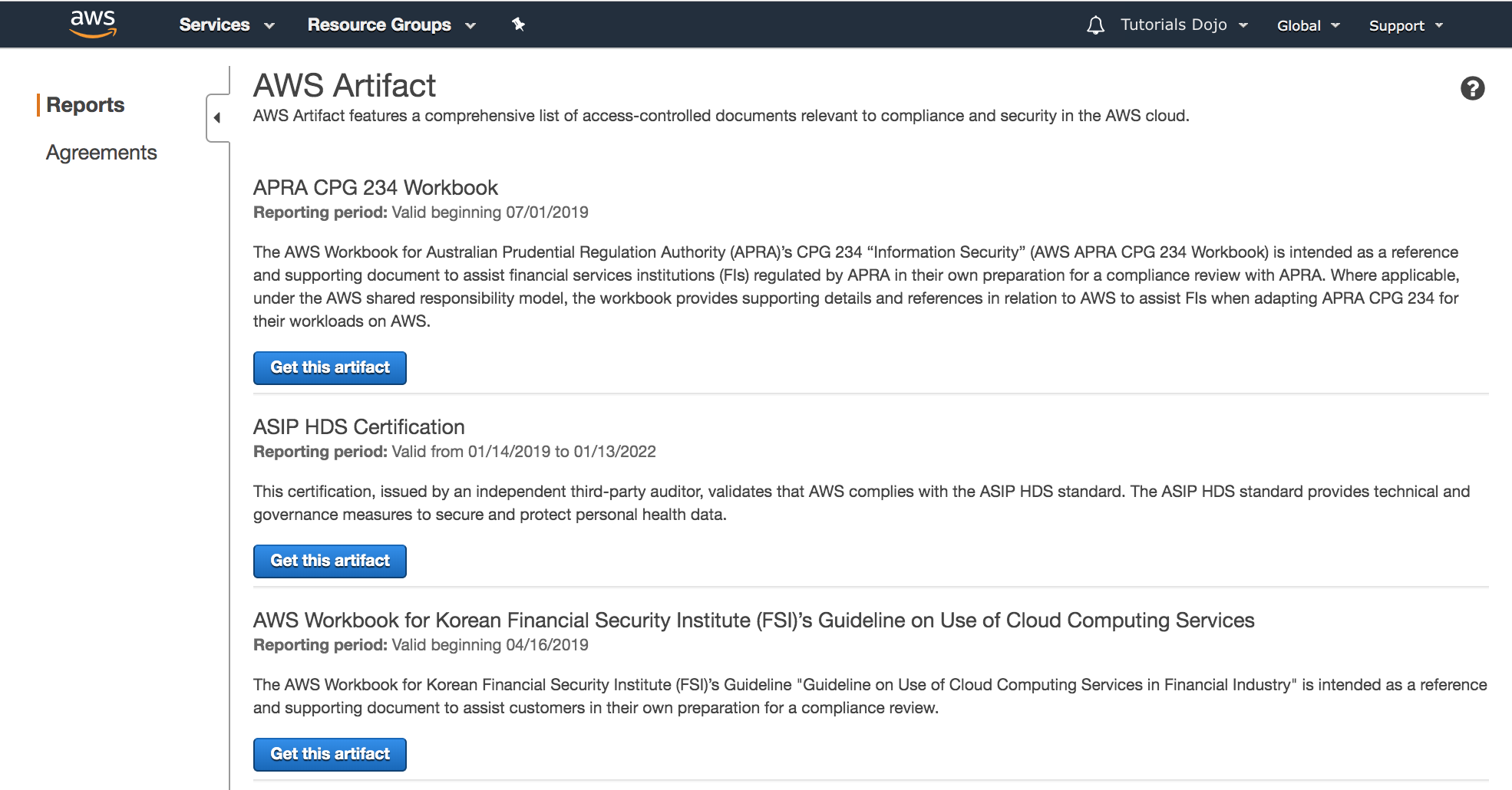AWS Artifact