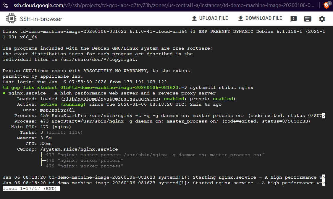Guided Lab: Creating a Custom Image from a VM Instance with Web Server ...