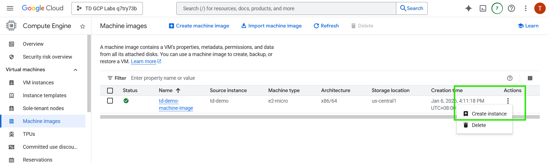 Guided Lab: Creating a Custom Image from a VM Instance with Web Server ...