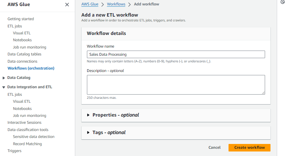 Guided Lab: Getting Started with AWS Glue Workflows - Tutorials Dojo