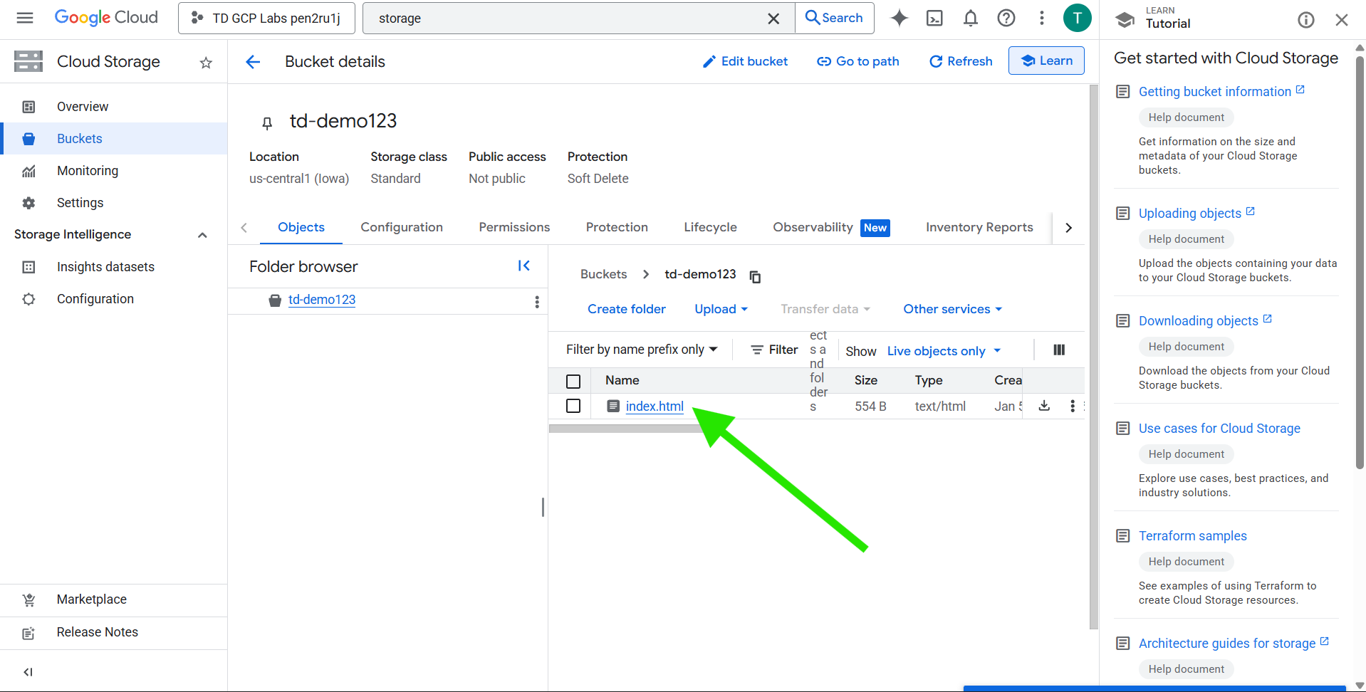 Guided Lab: Hosting a Static Website in Google Cloud Storage Bucket ...