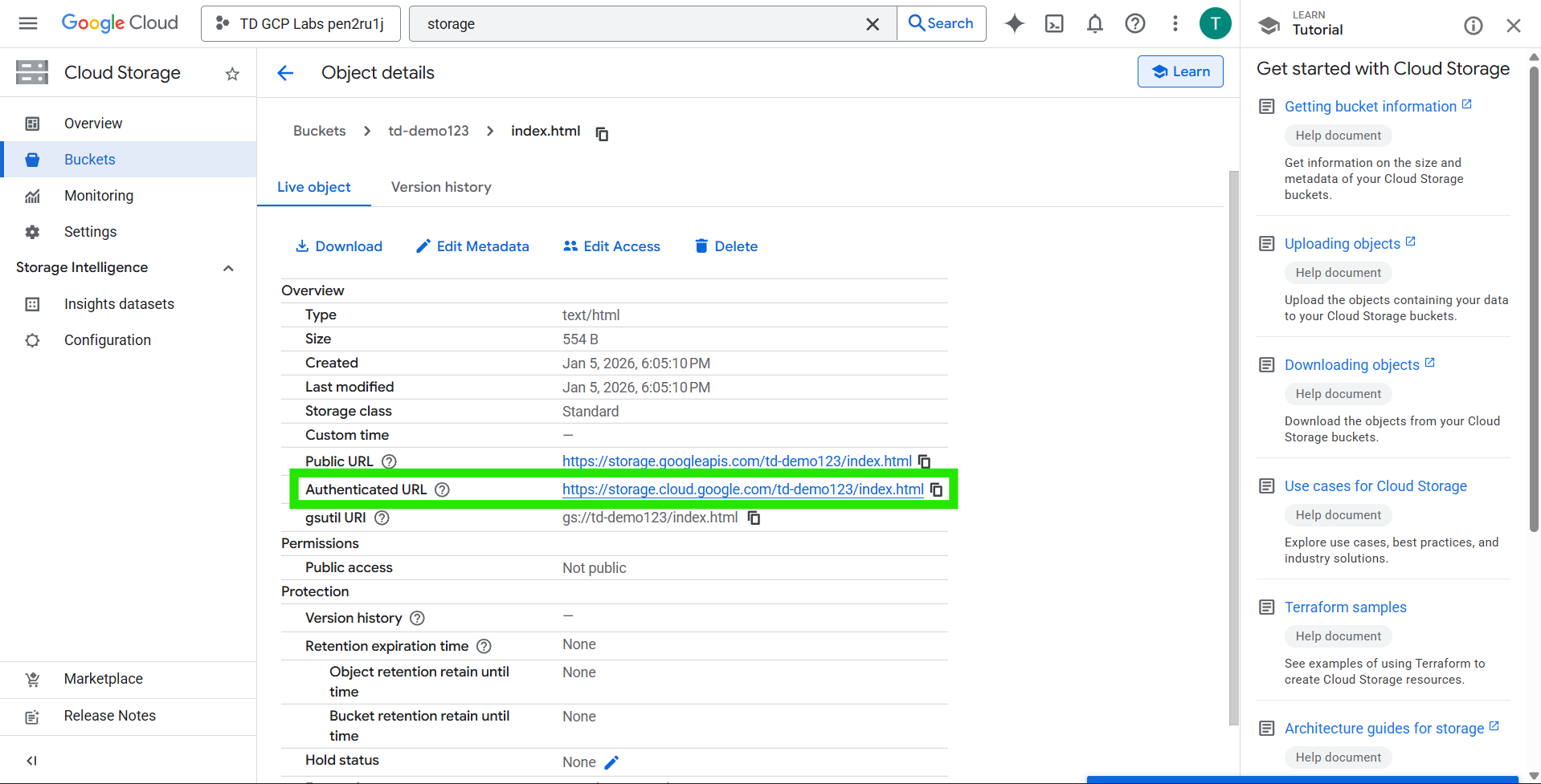 Guided Lab: Hosting a Static Website in Google Cloud Storage Bucket ...