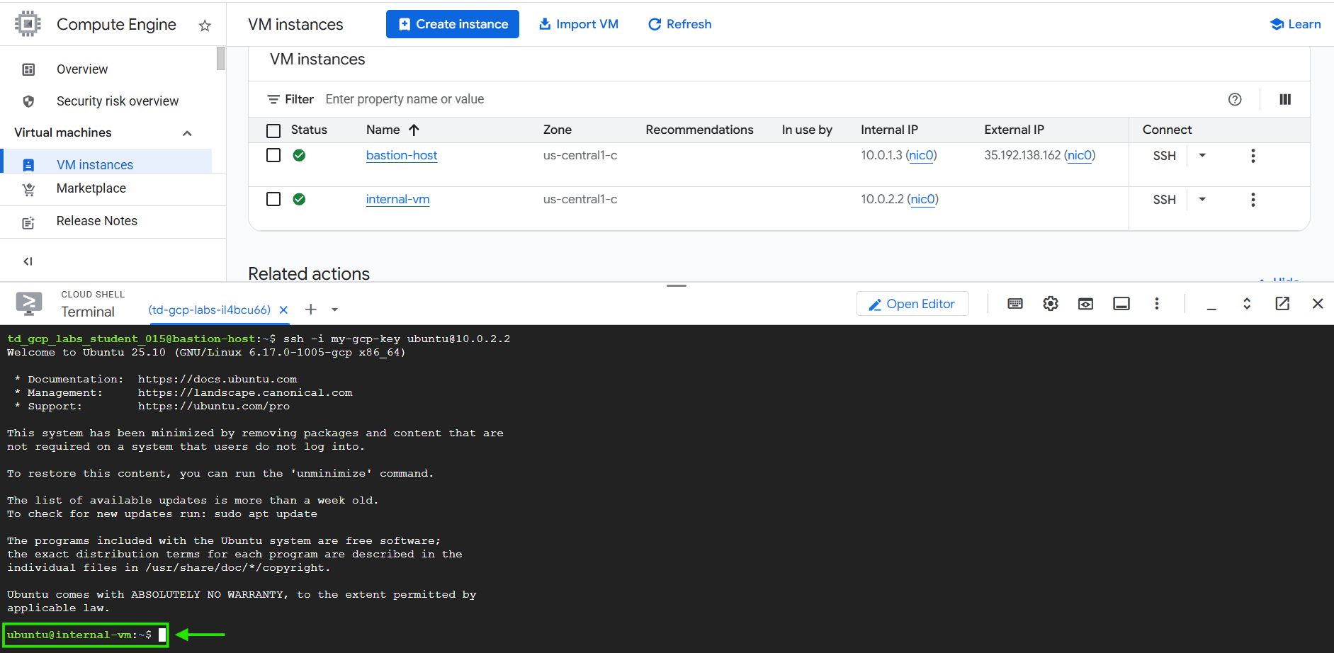 Guided Lab: Setting Up a Linux Bastion Host on GCP - Tutorials Dojo