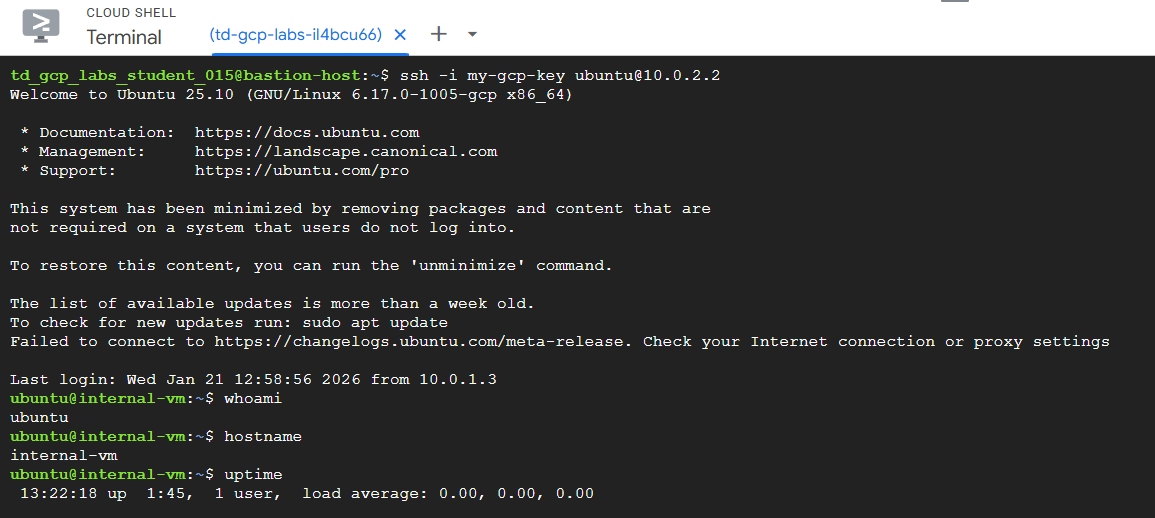 Guided Lab: Setting Up a Linux Bastion Host on GCP - Tutorials Dojo