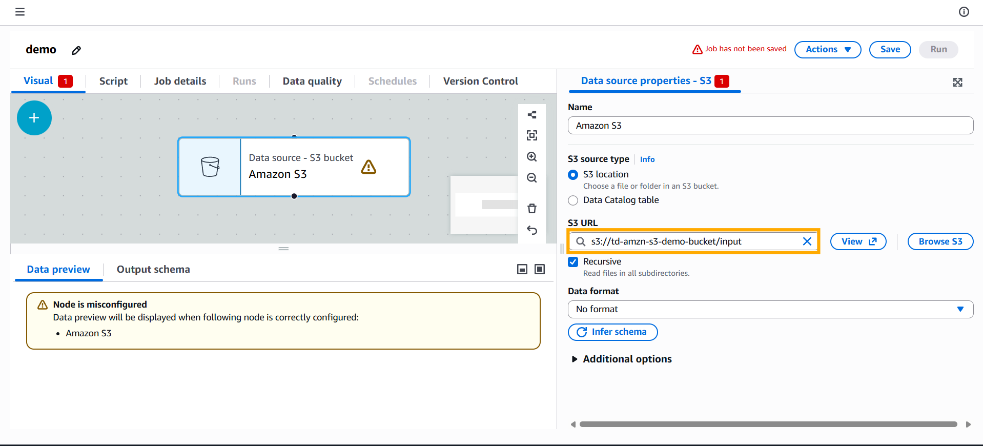 Guided Lab: Simplifying ETL Job Creation with AWS Glue Visual ETL ...