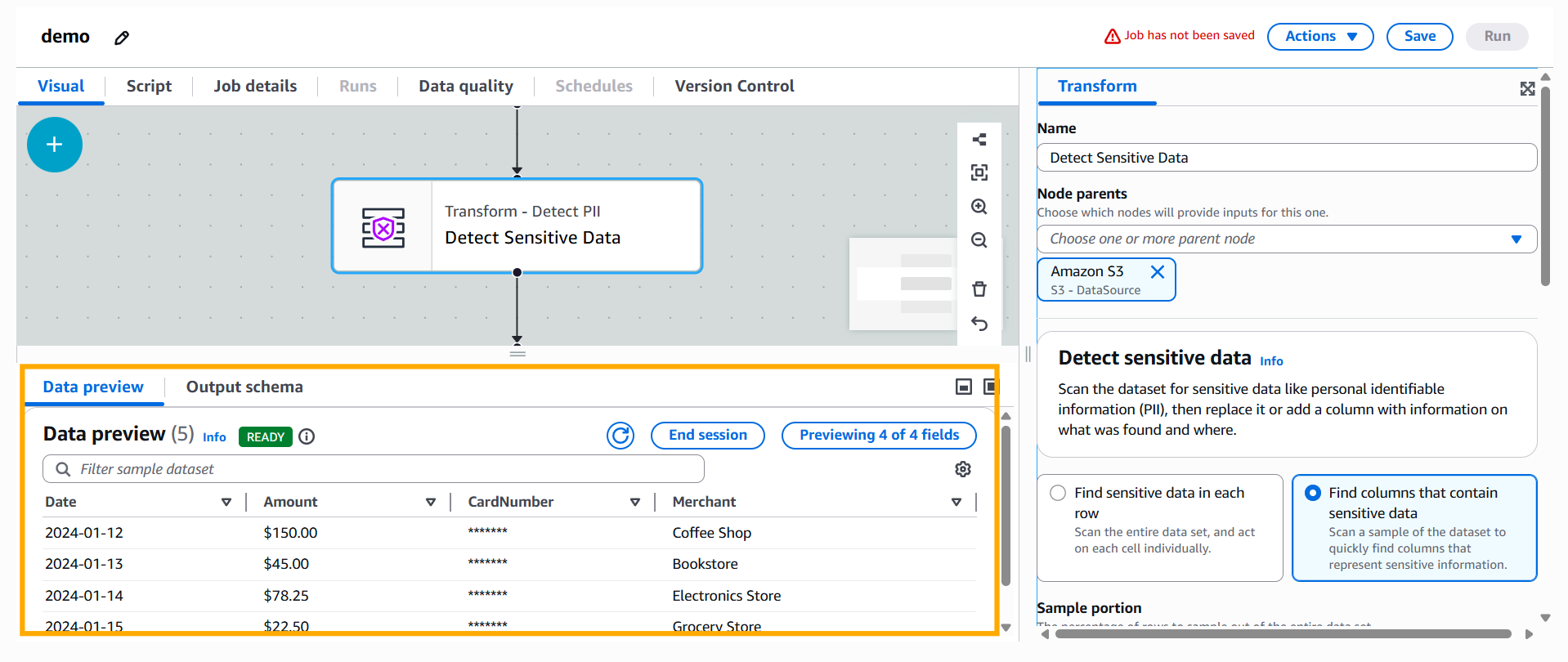 Guided Lab: Simplifying ETL Job Creation with AWS Glue Visual ETL ...