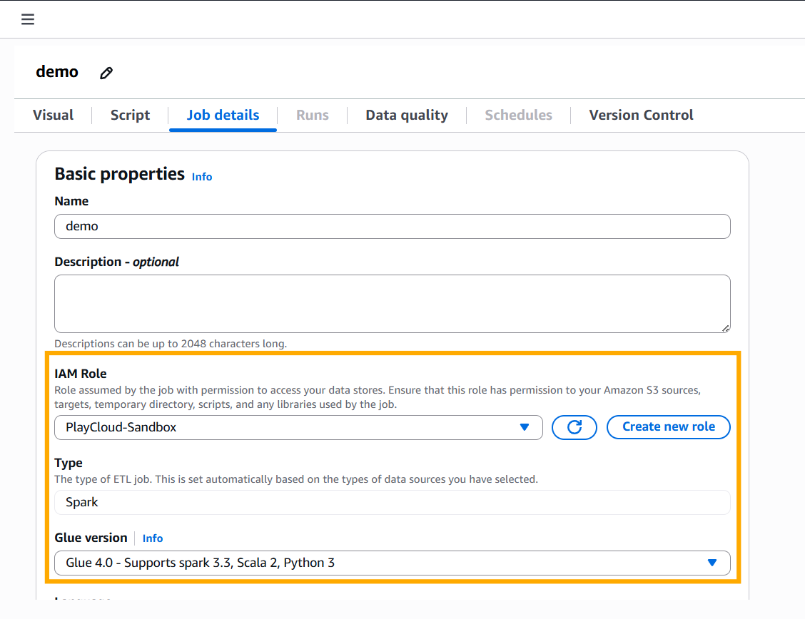 Guided Lab: Simplifying ETL Job Creation with AWS Glue Visual ETL ...