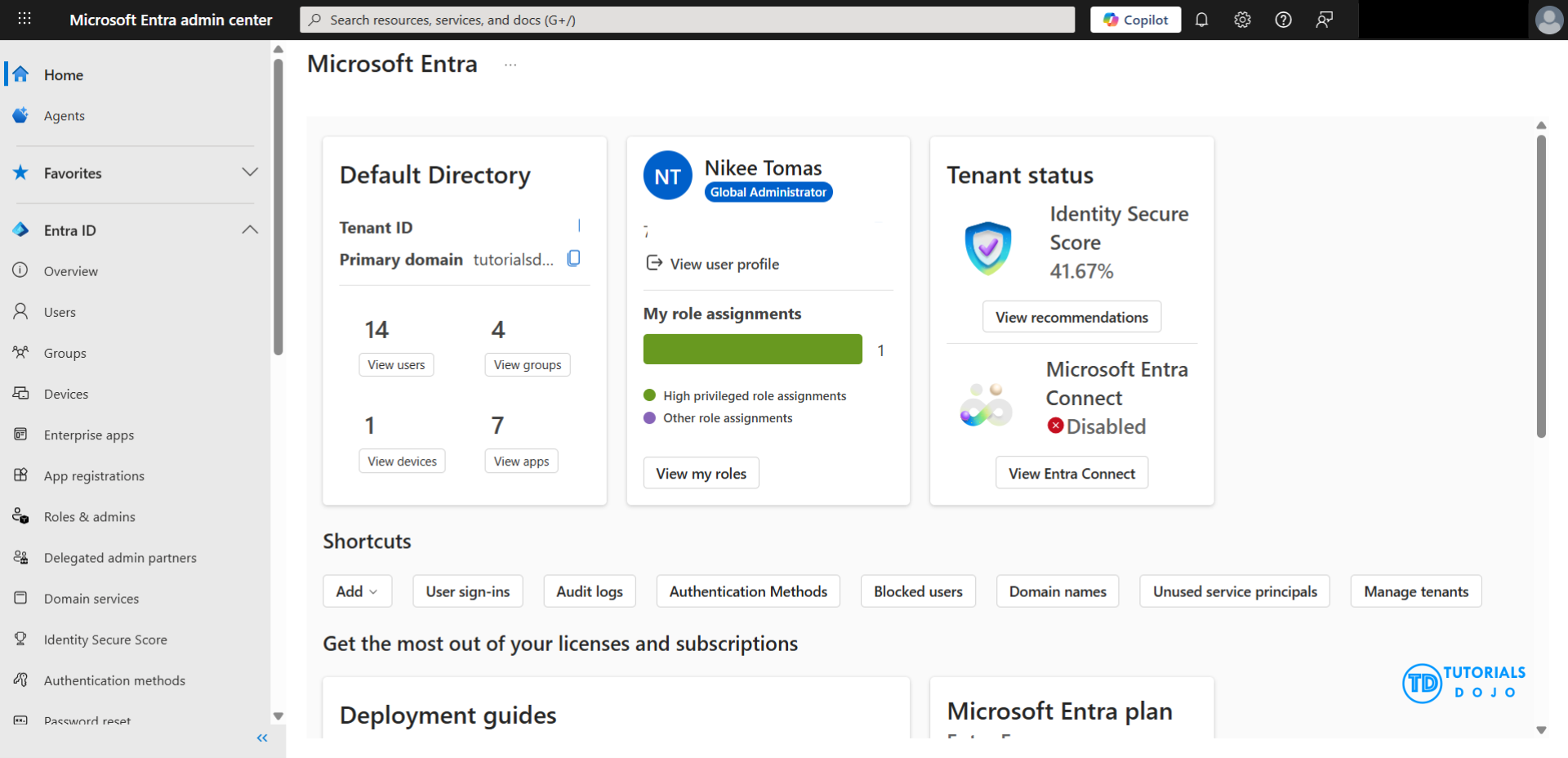 Microsoft Entra admin center