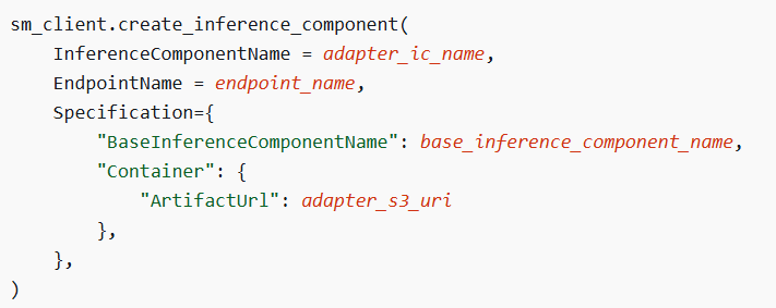 adapter inference component