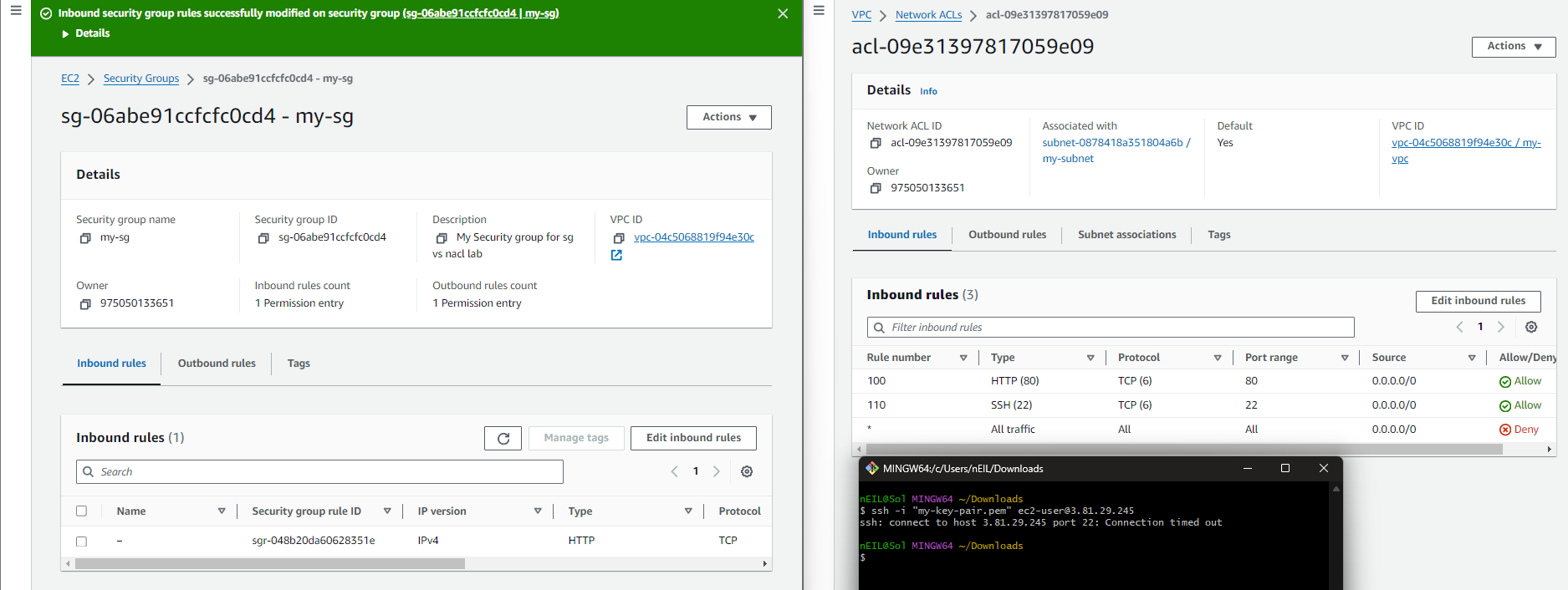 Guided Lab: Security Group VS Network Access Control List - Tutorials Dojo
